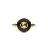 Gucci Gucci Interlocking 18ct Yellow Gold Black Onyx Ring - Berry's Jewellers