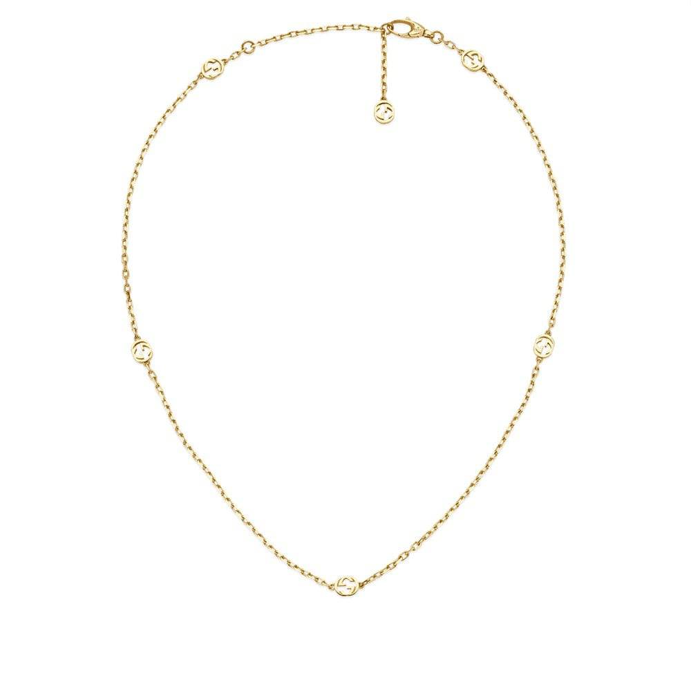 Gucci Interlocking  18ct Yellow Gold Necklace