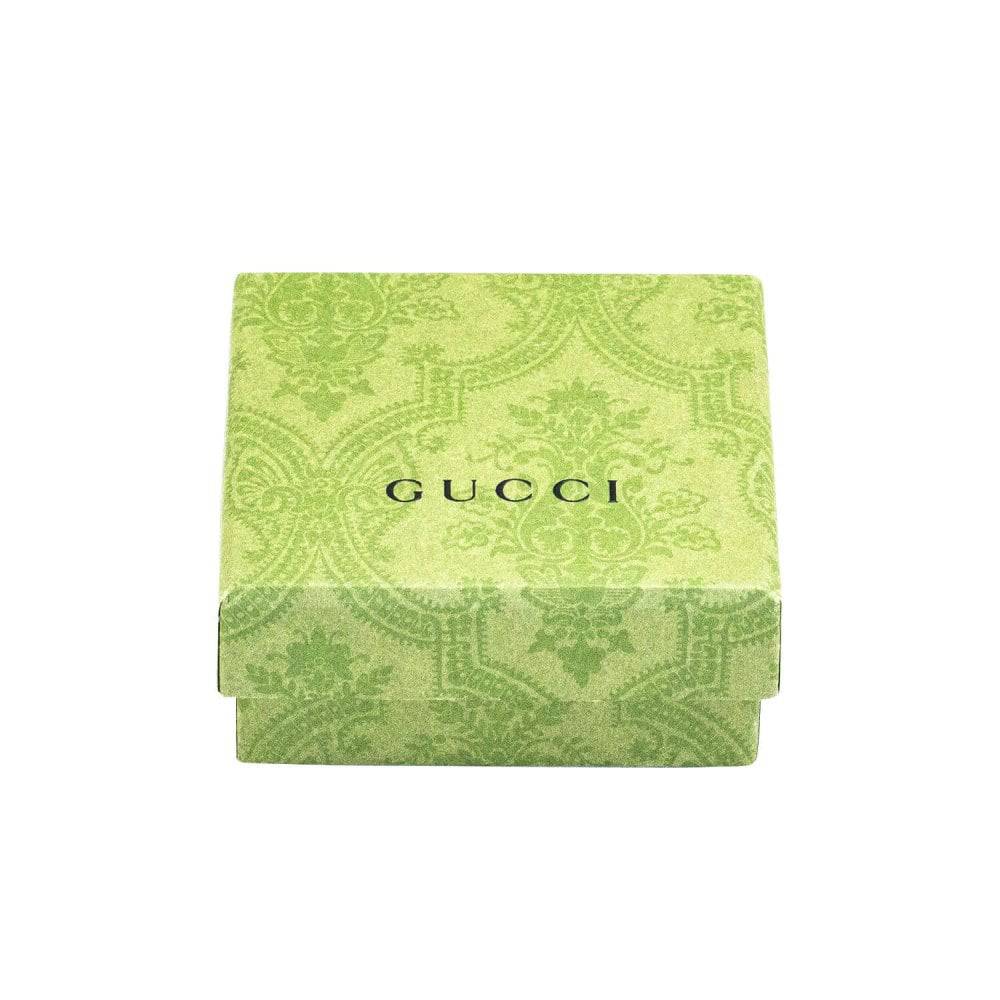 Gucci Gucci Interlocking Sterling Silver And Green Enamel Ring - Berry's Jewellers