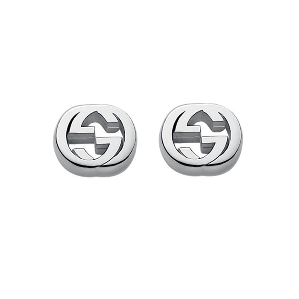 Gucci Gucci Interlocking Sterling Silver Stud Earrings - Berry's Jewellers