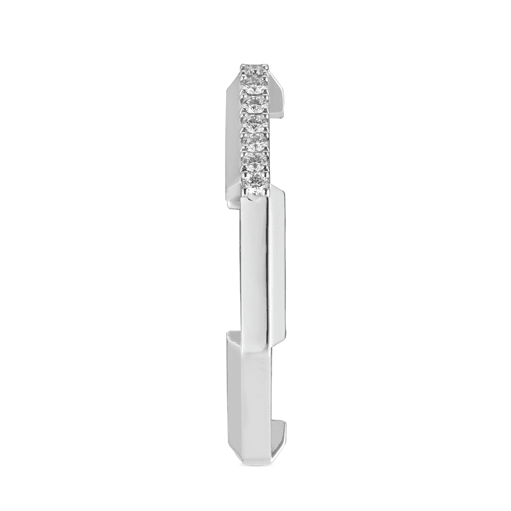 Gucci Gucci Link to Love 18ct White Gold Diamond Pave Set Mirrored Ring - Berry's Jewellers