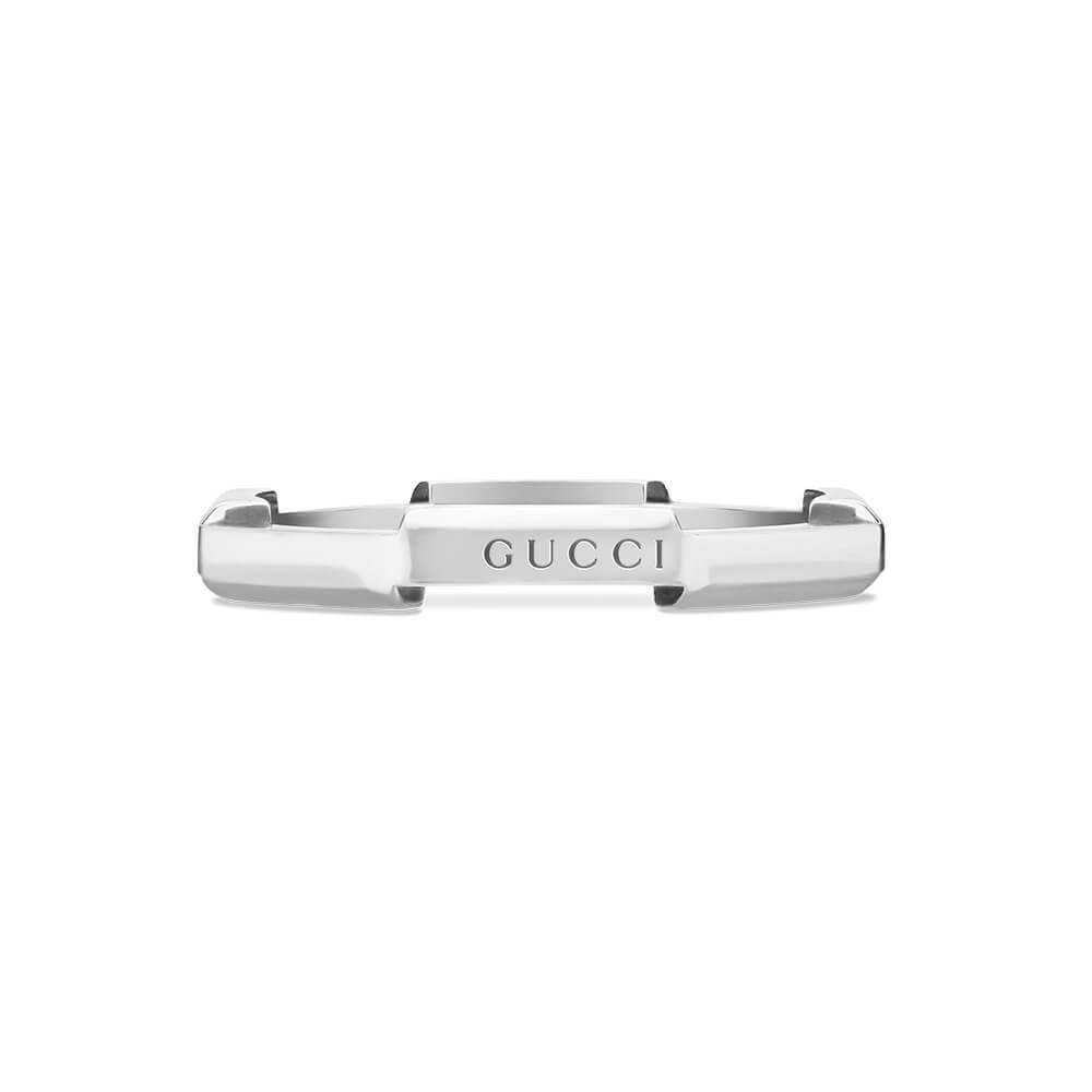 Gucci Gucci Link to Love 18ct White Gold Mirrored Ring - Berry's Jewellers