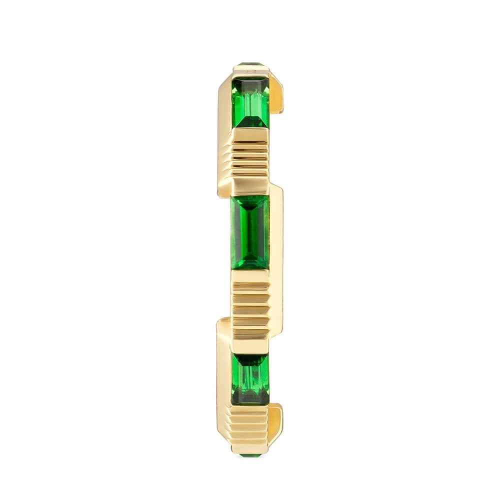 Gucci Gucci Link to Love 18ct Yellow Gold Green Tourmaline Ring - Berry's Jewellers