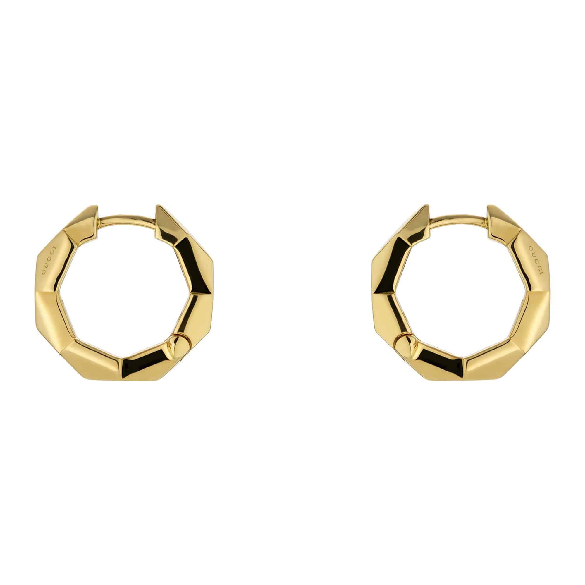 Gucci Gucci Link to Love 18ct Yellow Gold Hoop Earrings - Berry's Jewellers