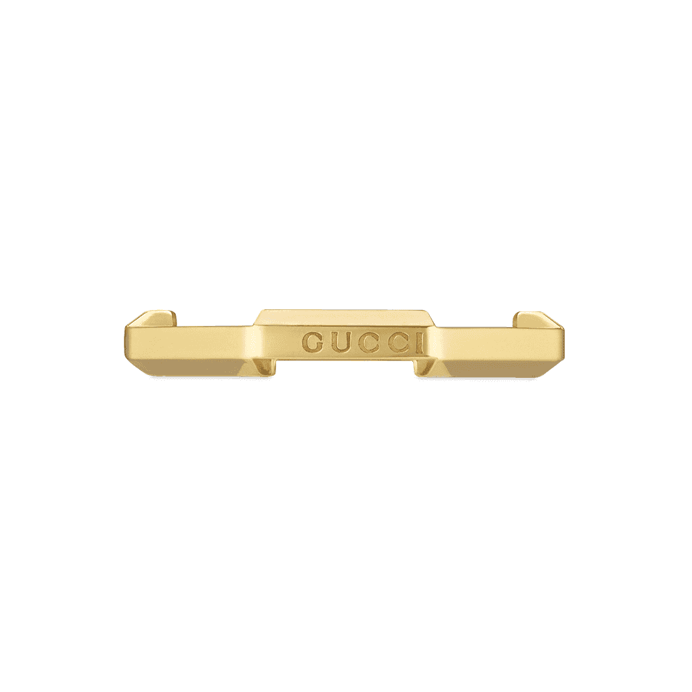 Gucci Gucci Link to Love 18ct Yellow Gold Mirrored Ring - Berry's Jewellers