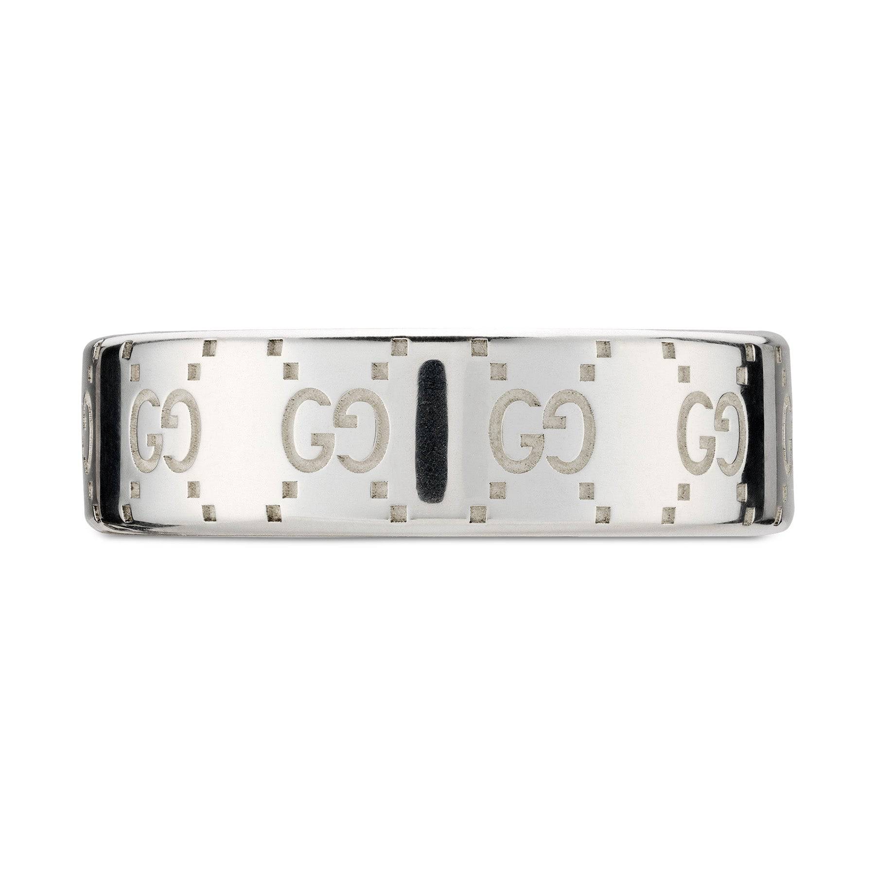 Gucci Gucci Signature Sterling Silver GG 6mm Ring - Berry's Jewellers