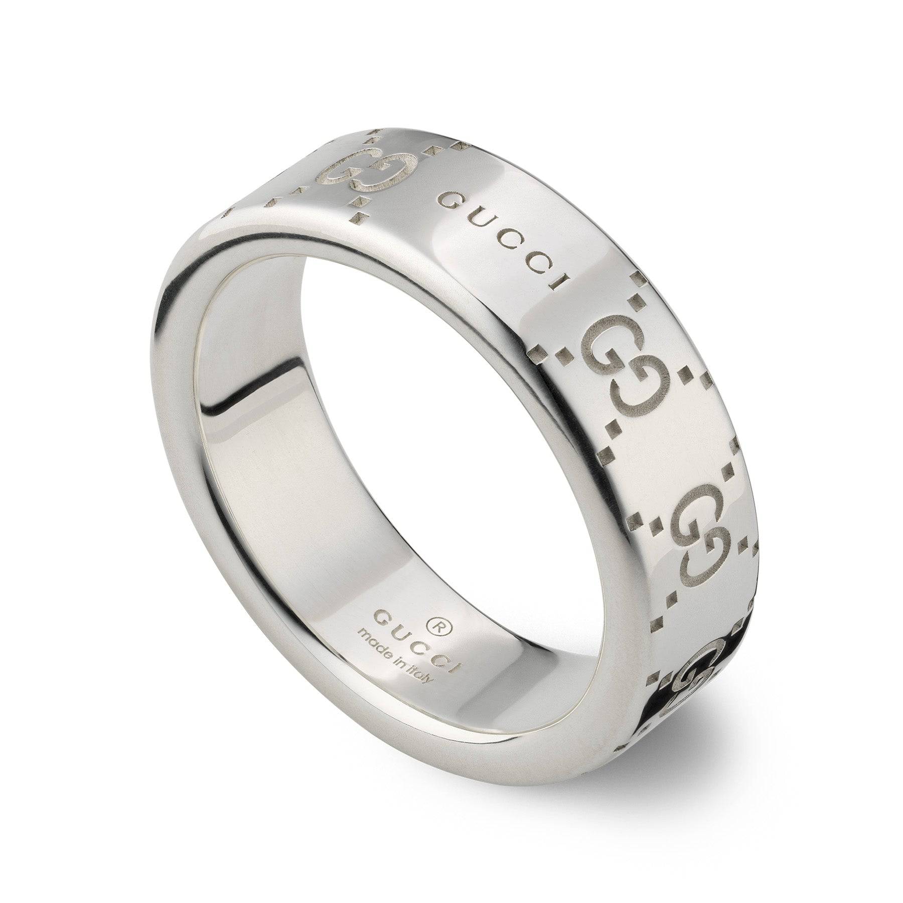 Gucci Gucci Signature Sterling Silver GG 6mm Ring - Berry's Jewellers