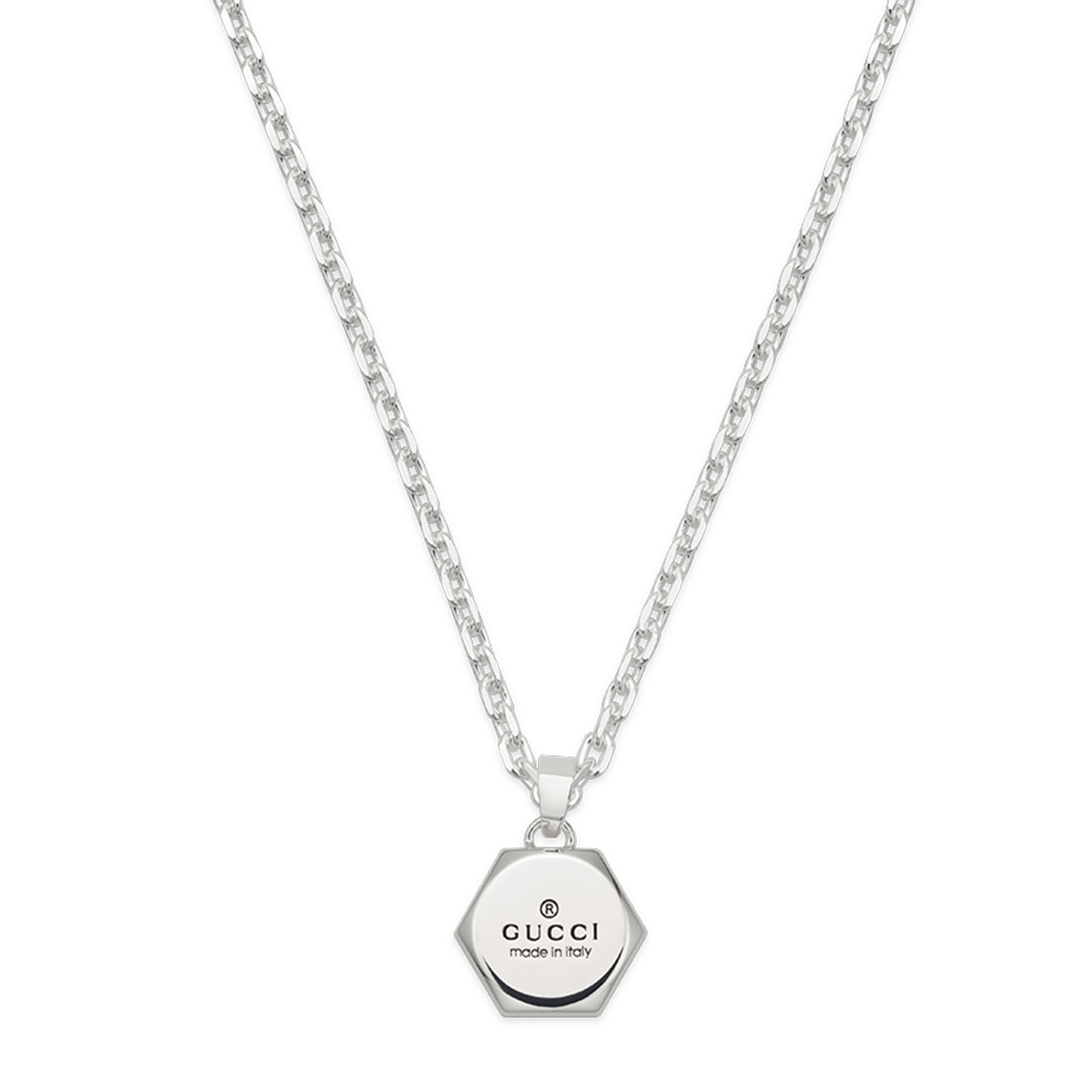 Gucci Gucci Sterling Silver Trademark Necklace - Berry's Jewellers