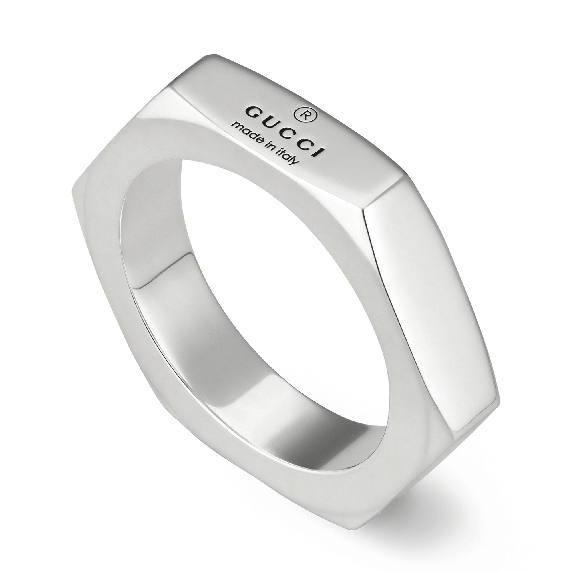 Gucci Sterling Silver Trademark Ring