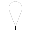 Gucci Gucci Tag Sterling Silver Black Necklace With Double G Detail - Berry's Jewellers