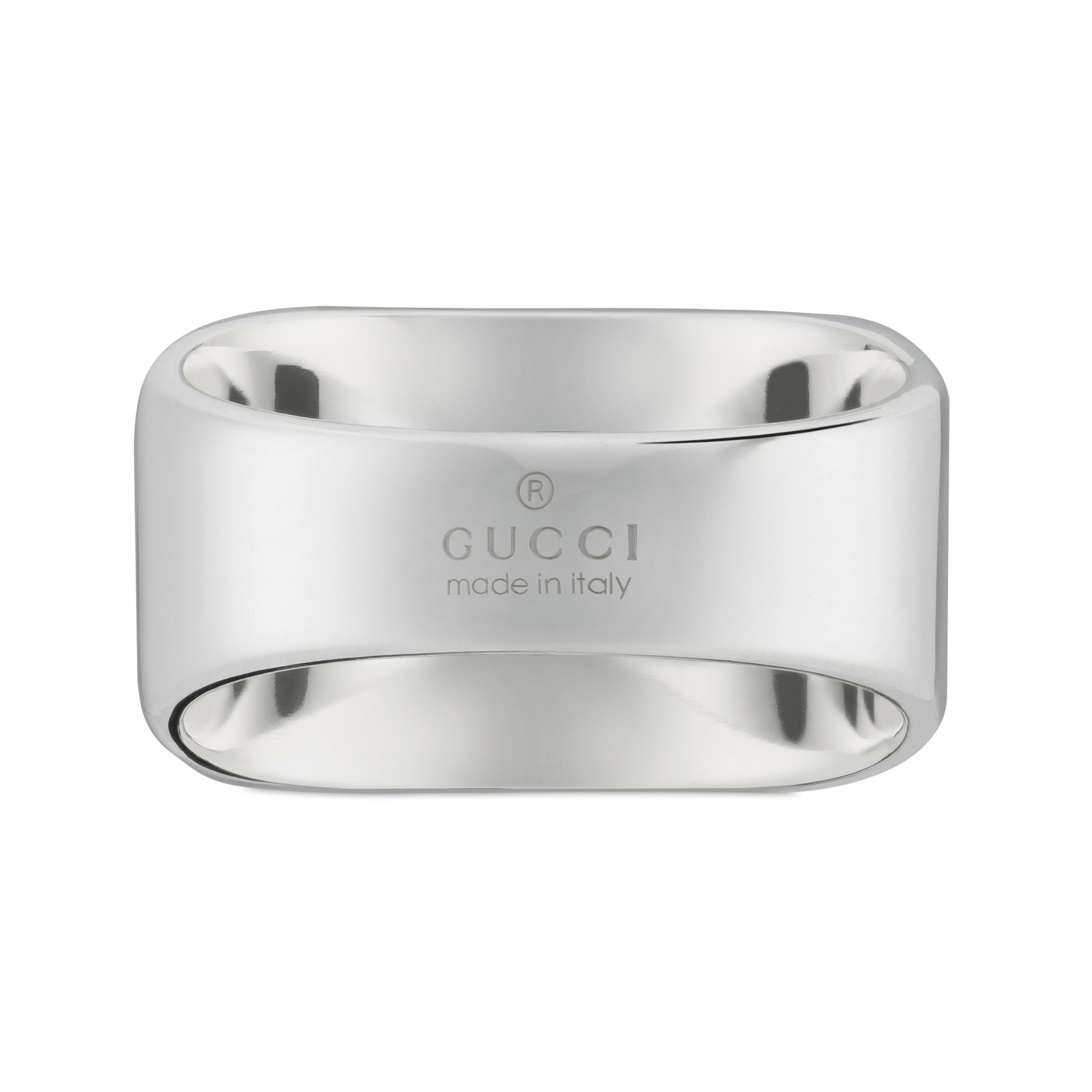 Gucci Gucci Tag Sterling Silver Square With Interlocking  Logo Signet Ring - Berry's Jewellers