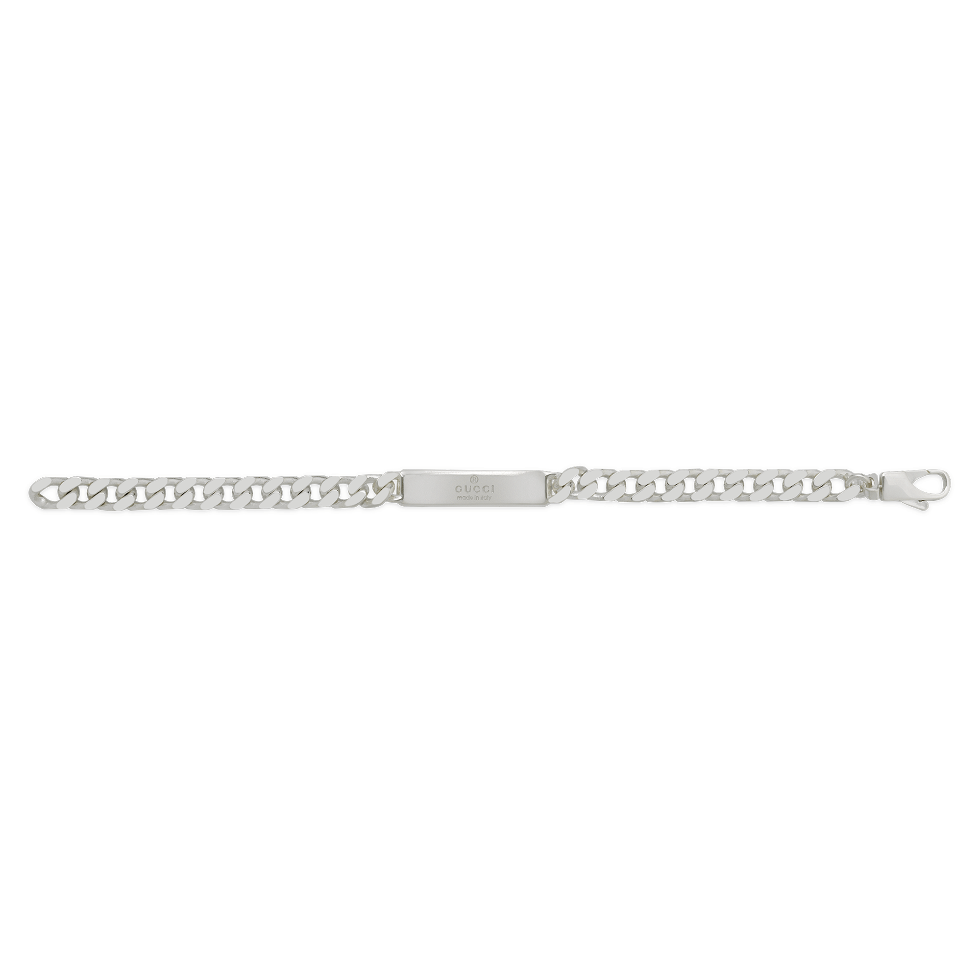 Gucci Gucci Tag Sterling Silver With Interlocking  logo Bracelet - Berry's Jewellers