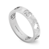 Gucci Icon 18ct White Gold Open Heart Motif 4mm Ring - Berry's Jewellers