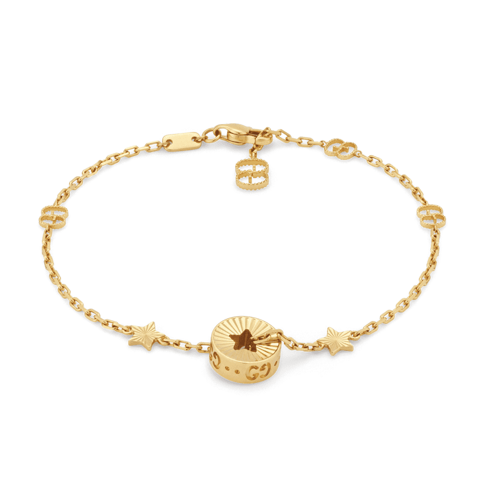 Gucci Icon 18ct Yellow Gold Open Star Bracelet - Berry's Jewellers