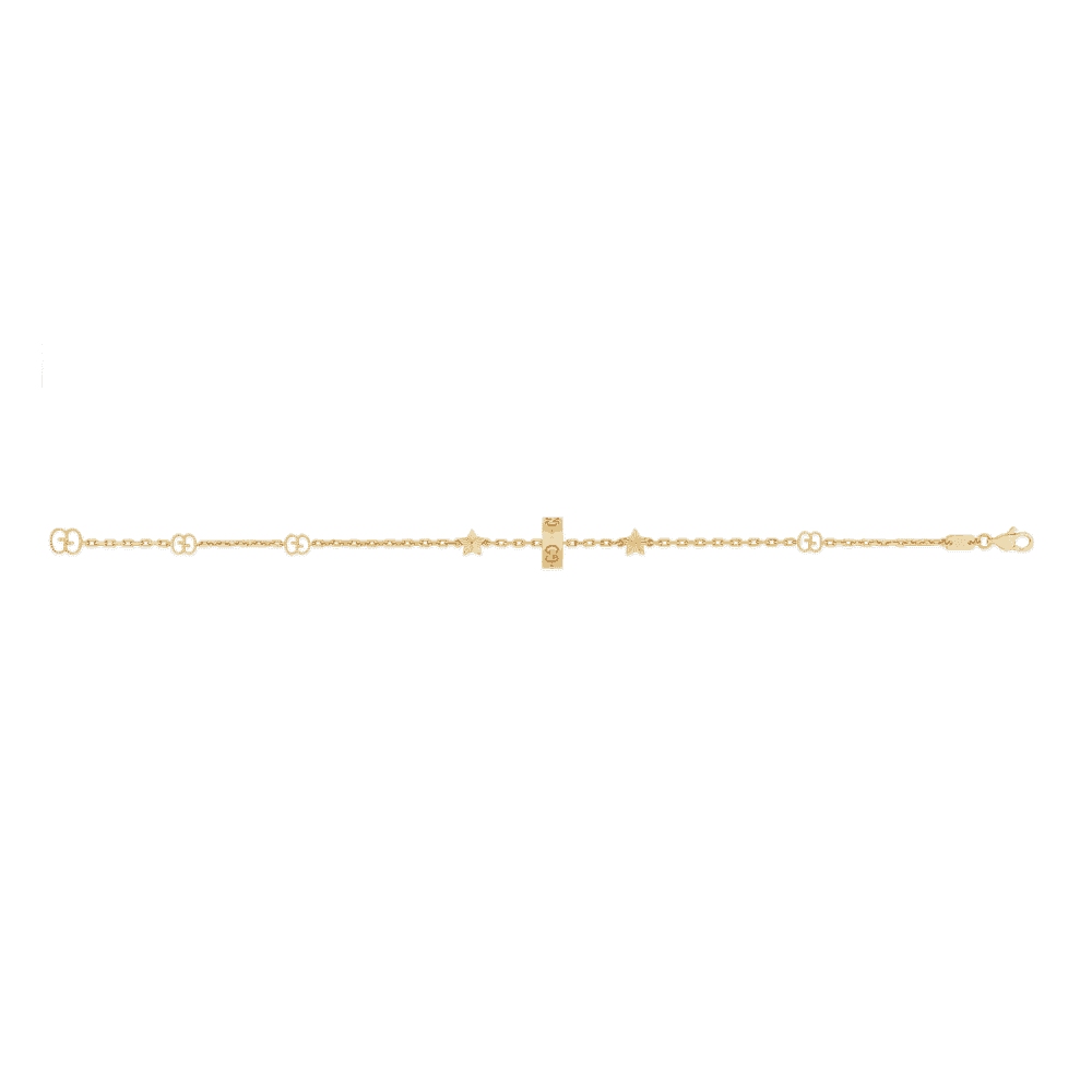 Gucci Icon 18ct Yellow Gold Open Star Bracelet - Berry's Jewellers