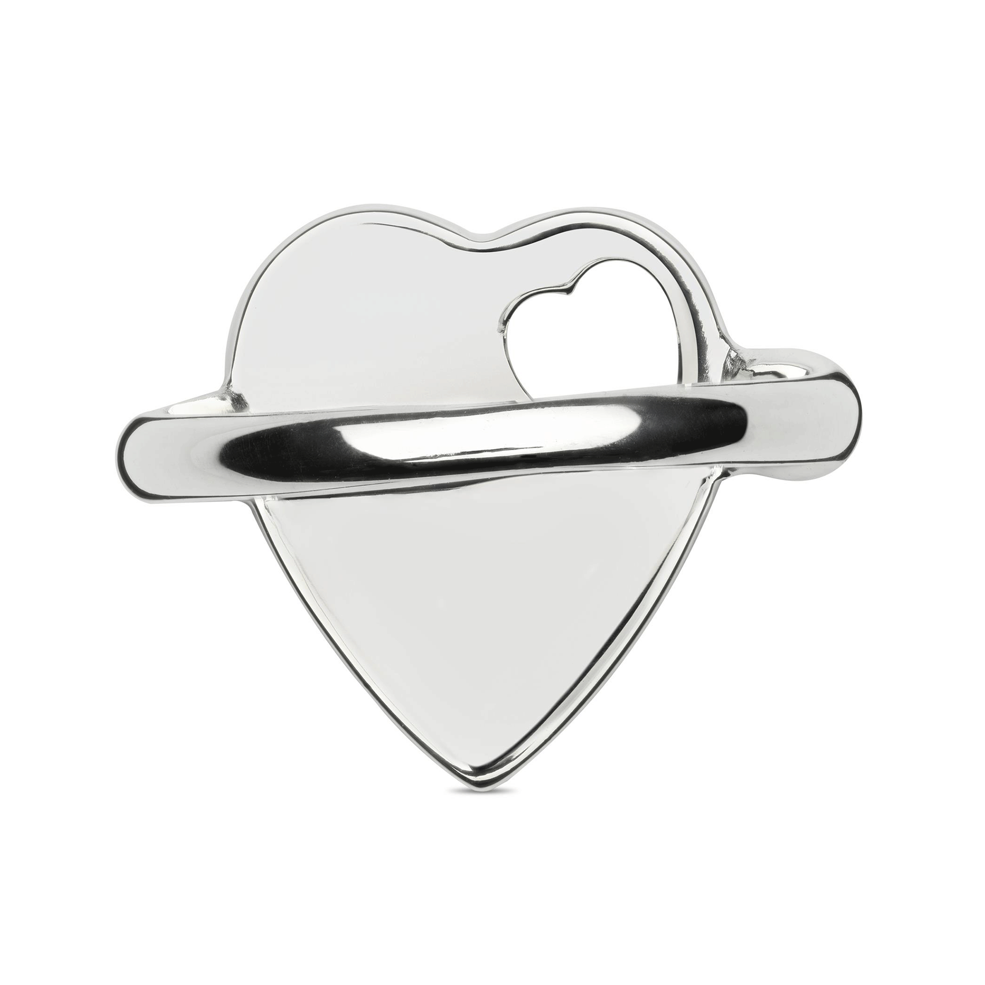 Gucci Trademark Sterling Silver Heart Ring - Berry's Jewellers