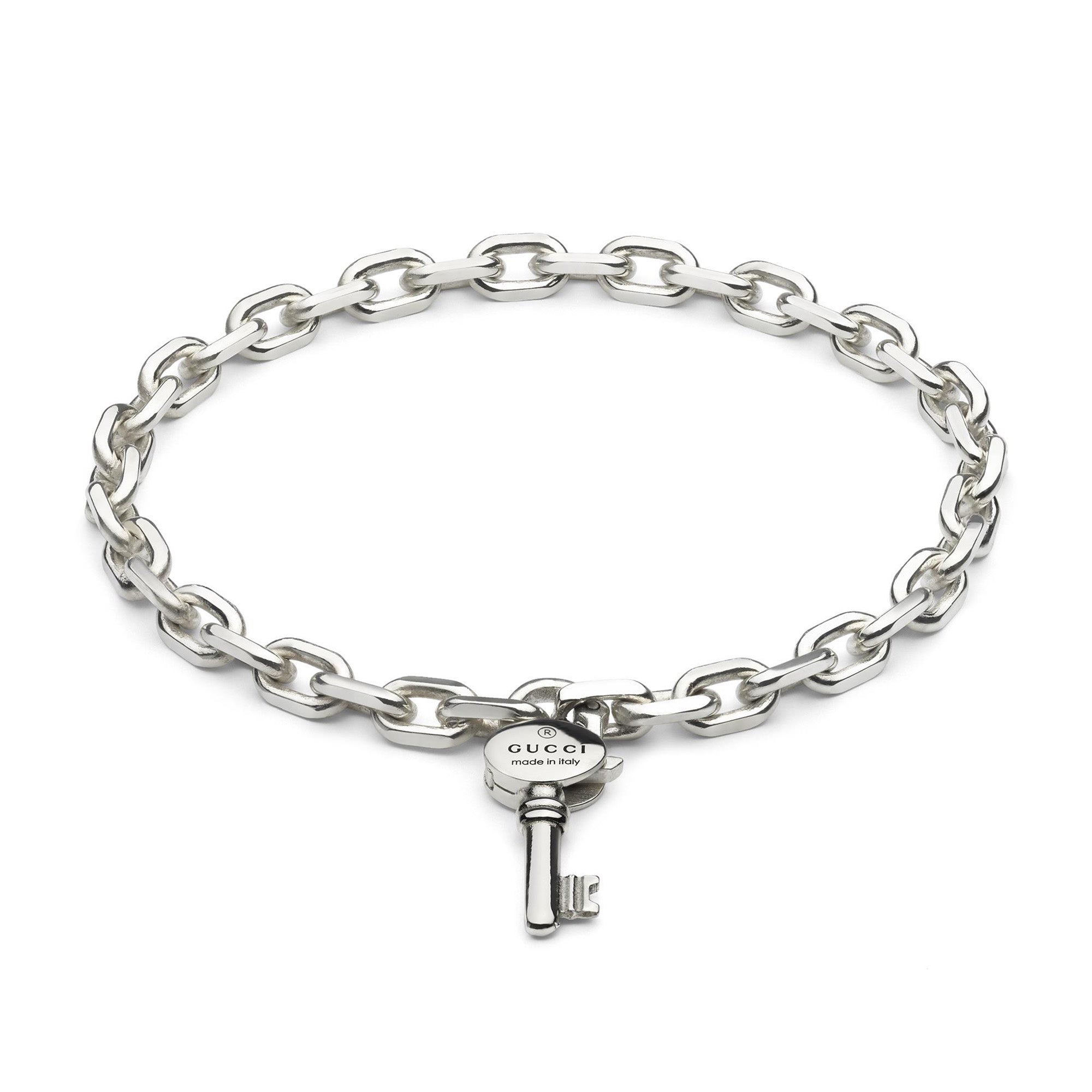 Trademark Sterling Silver Key Bracelet