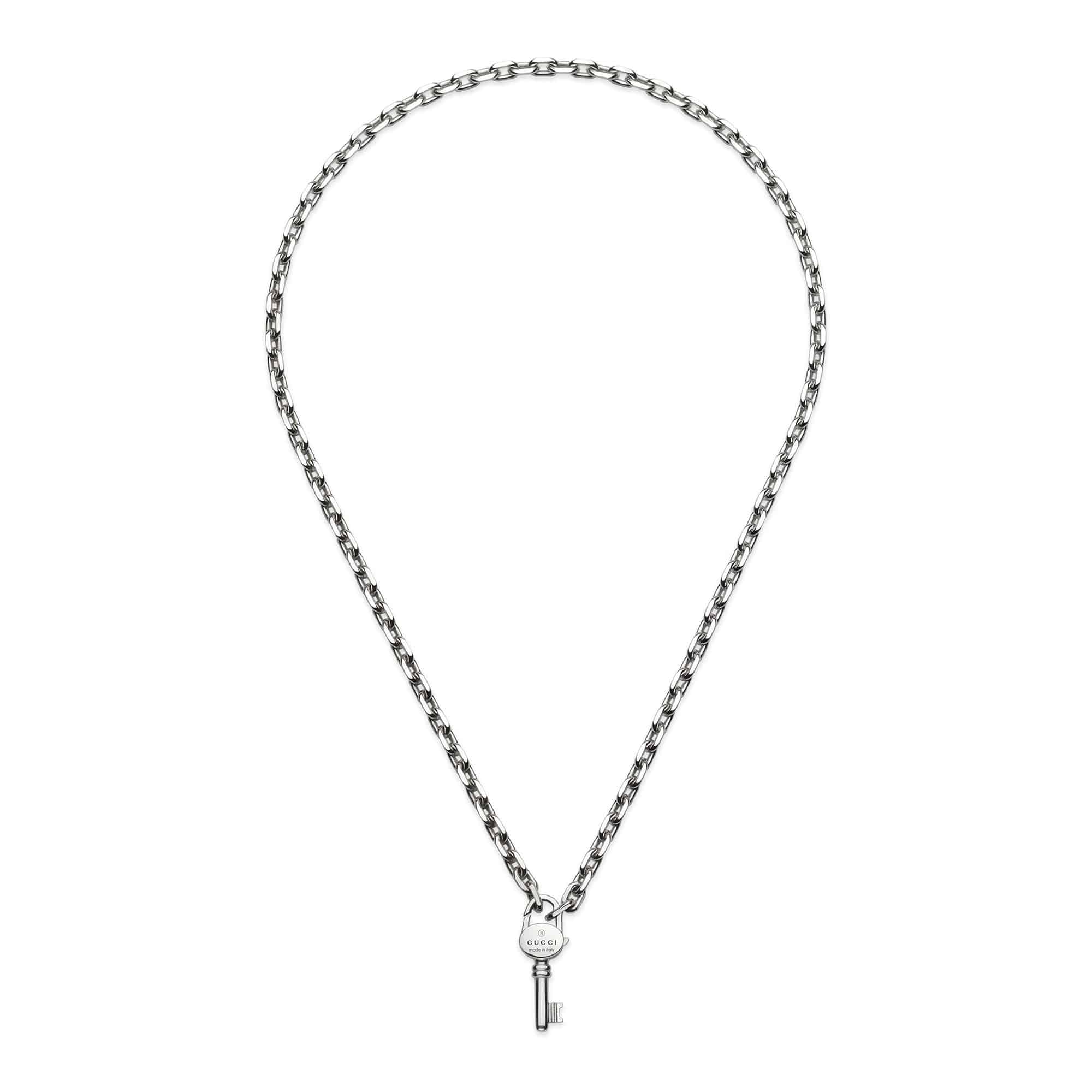 Gucci Trademark Sterling Silver Key Pendant - Berry's Jewellers