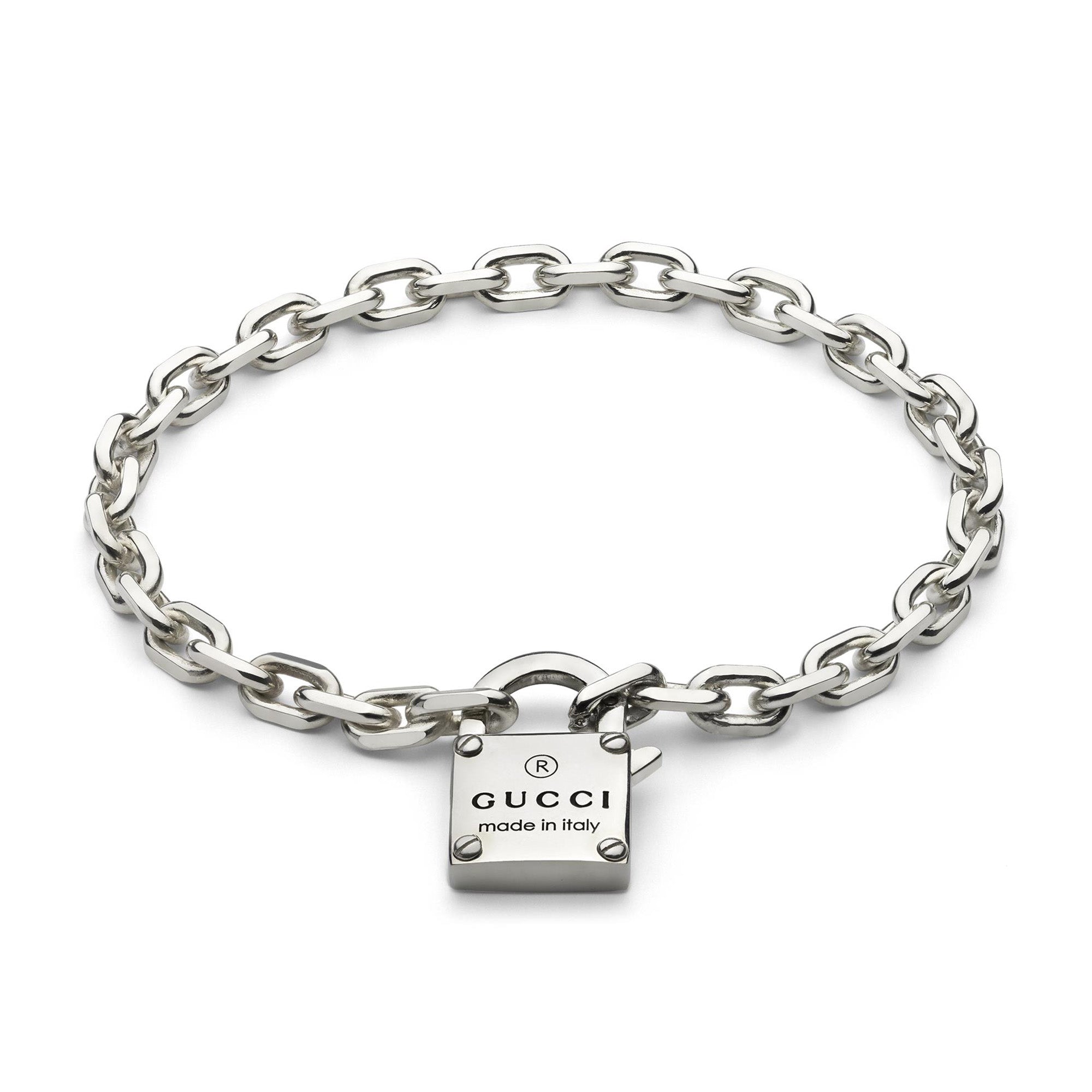 Trademark Sterling Silver Lock Bracelet