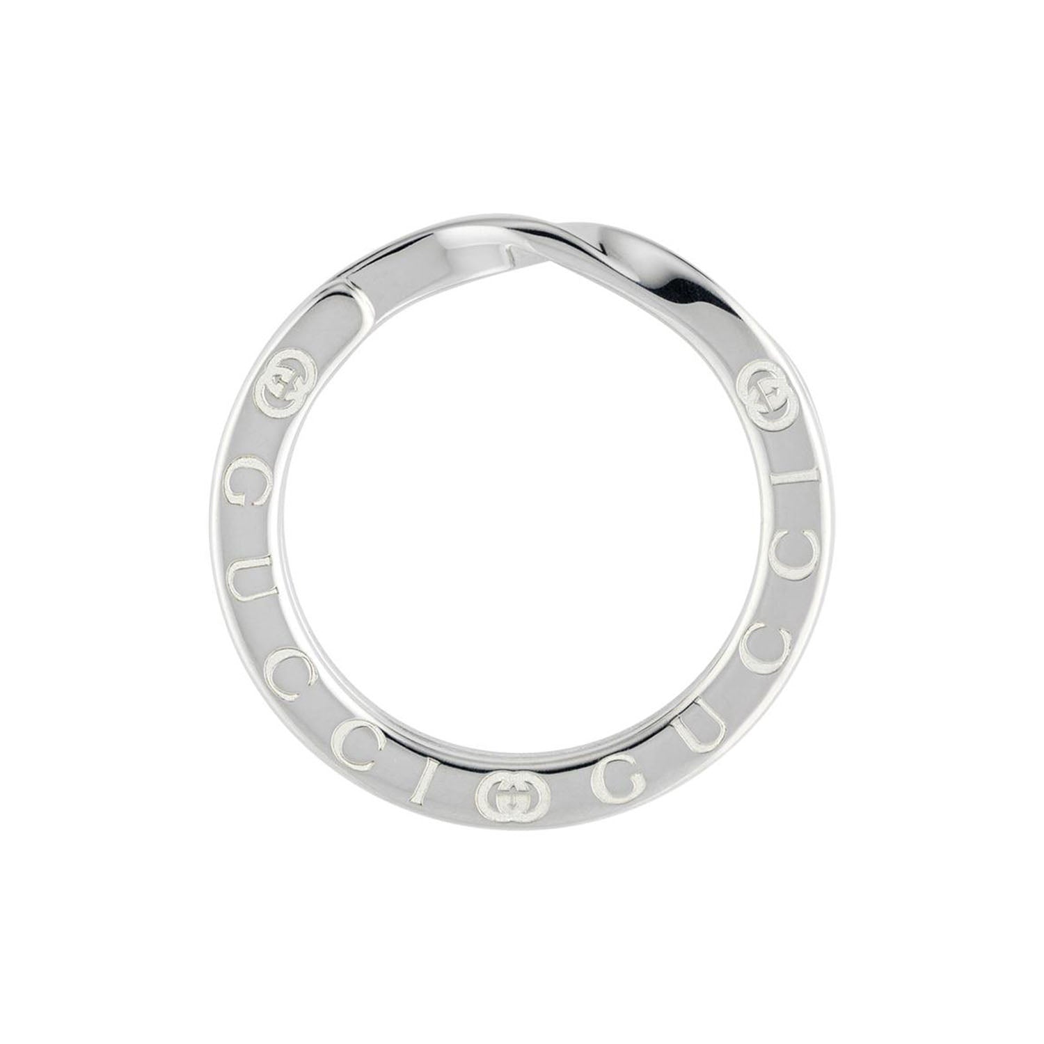 Gucci Gucci Interlocking Sterling Silver Keyring - Berry's Jewellers