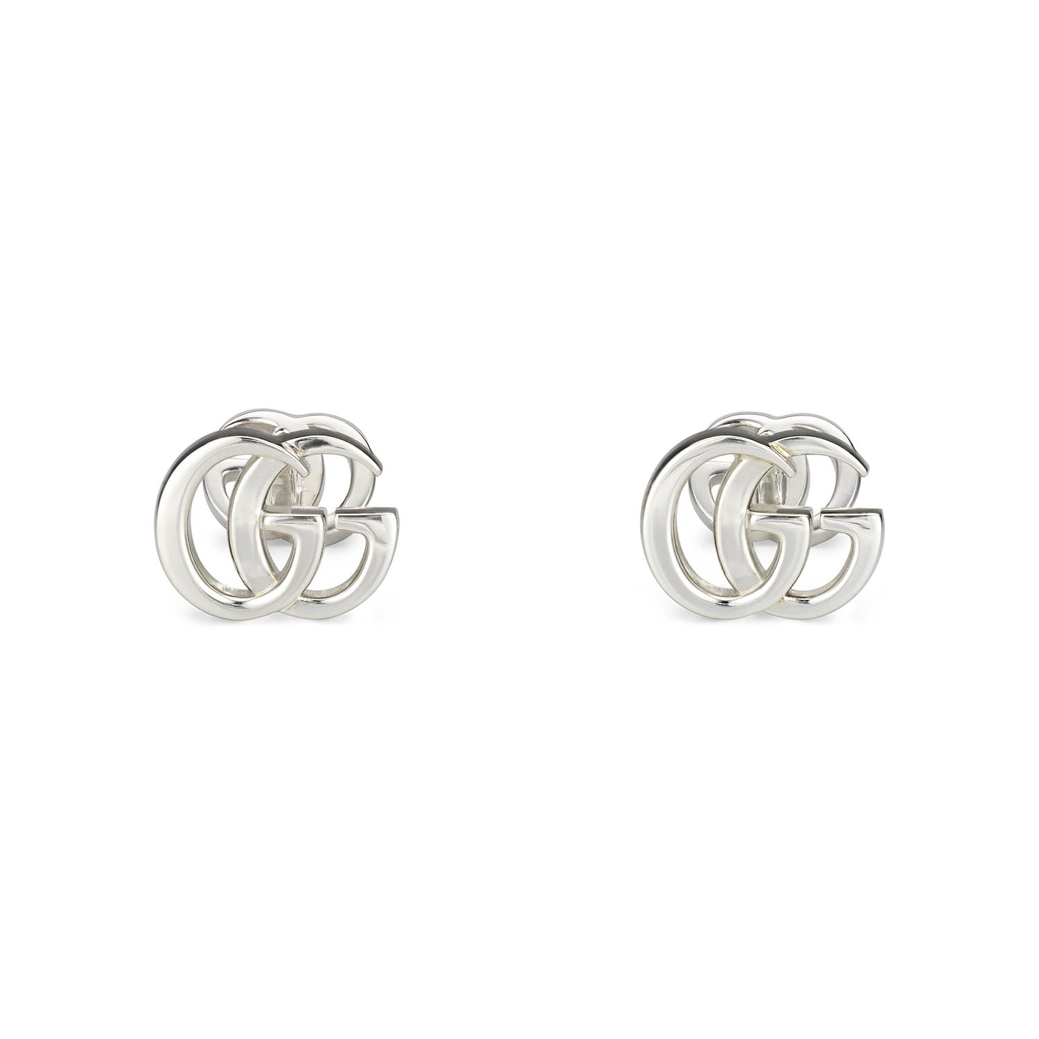 Gucci GG Marmont Sterling Silver Logo Cufflinks - Berry's Jewellers