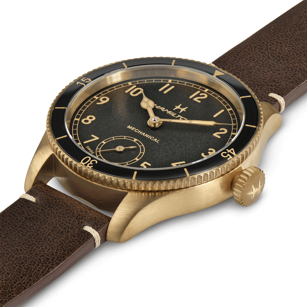 Hamilton Khaki Aviation Pioneer Bronze 43mm Manual-Wind Watch - Berry's Jewellers