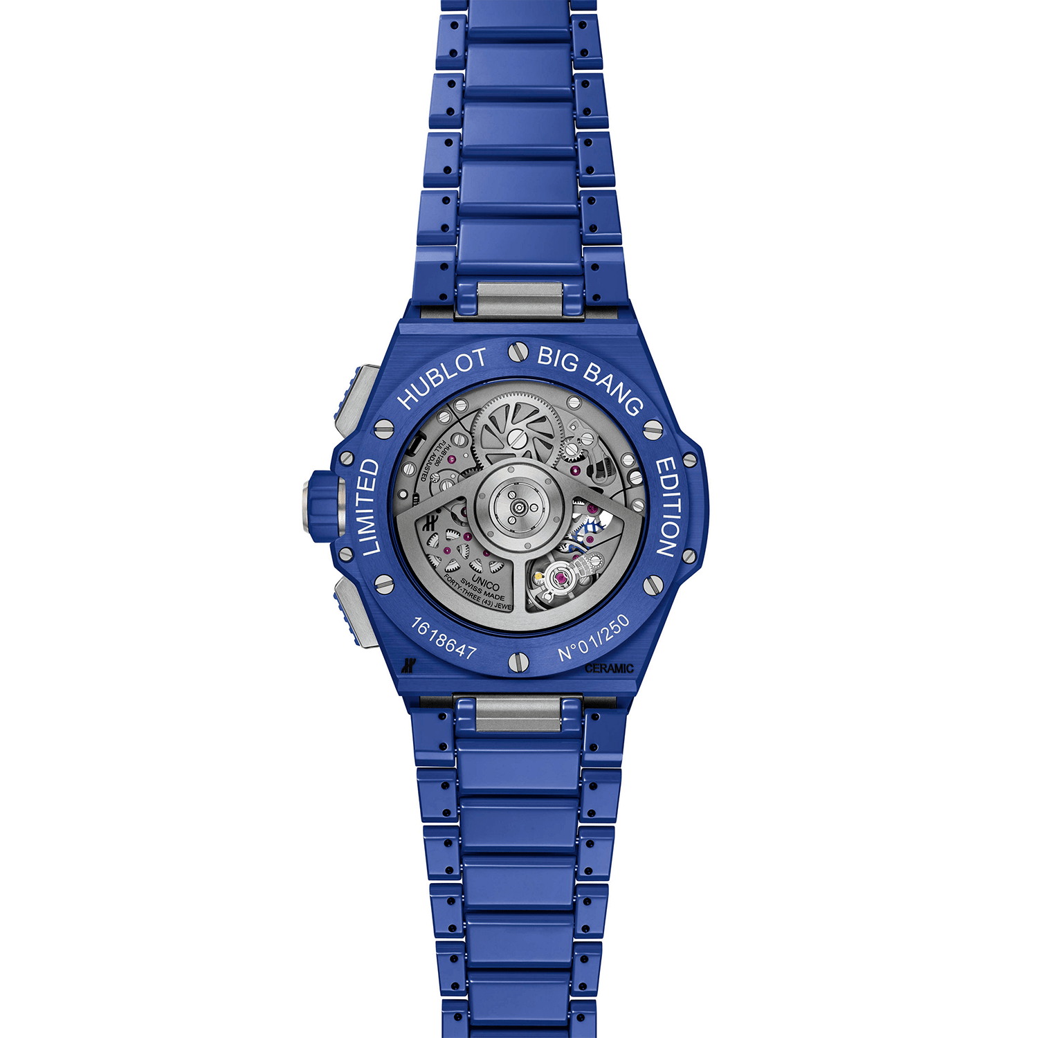 Hublot Big Bang Integrated Blue Indigo Ceramic 42mm Watch - Berry's Jewellers