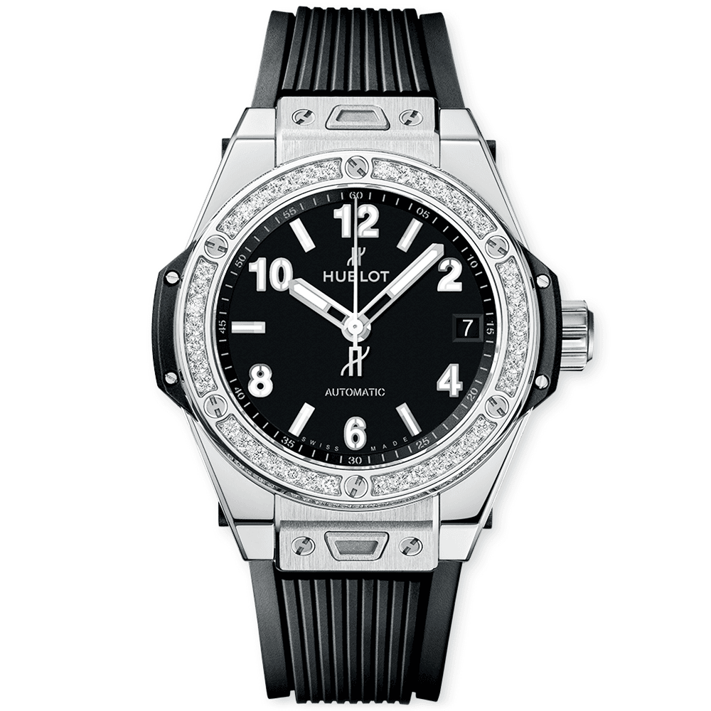 Big Bang One-Click Steel Diamond Set Watch