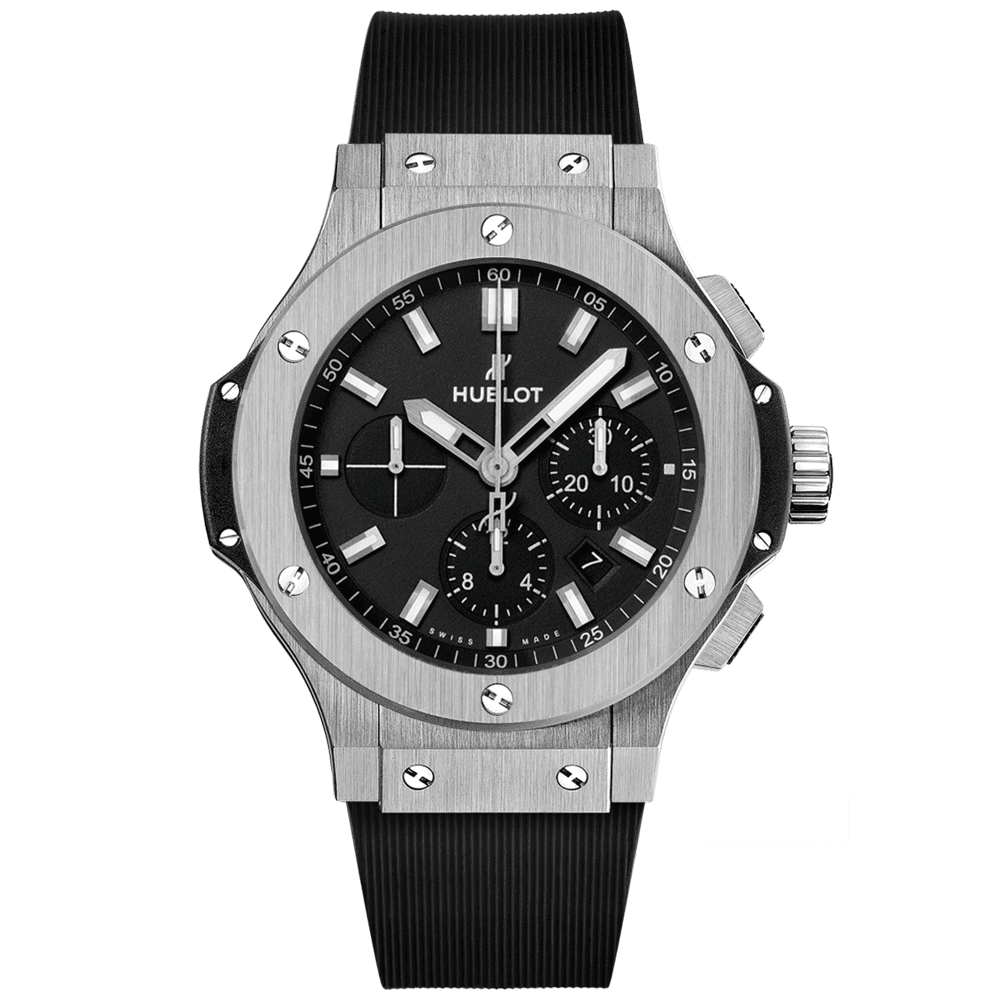 Big Bang Steel 44mm Automatic Chronograph Strap Watch