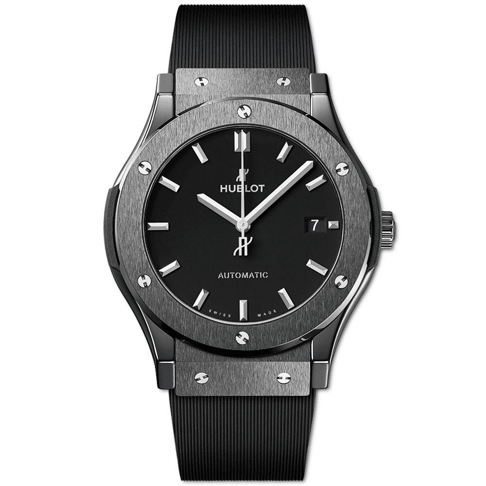 Hublot Classic Fusion Black Magic 45mm Black Dial Ceramic  Strap Watch - Berry's Jewellers