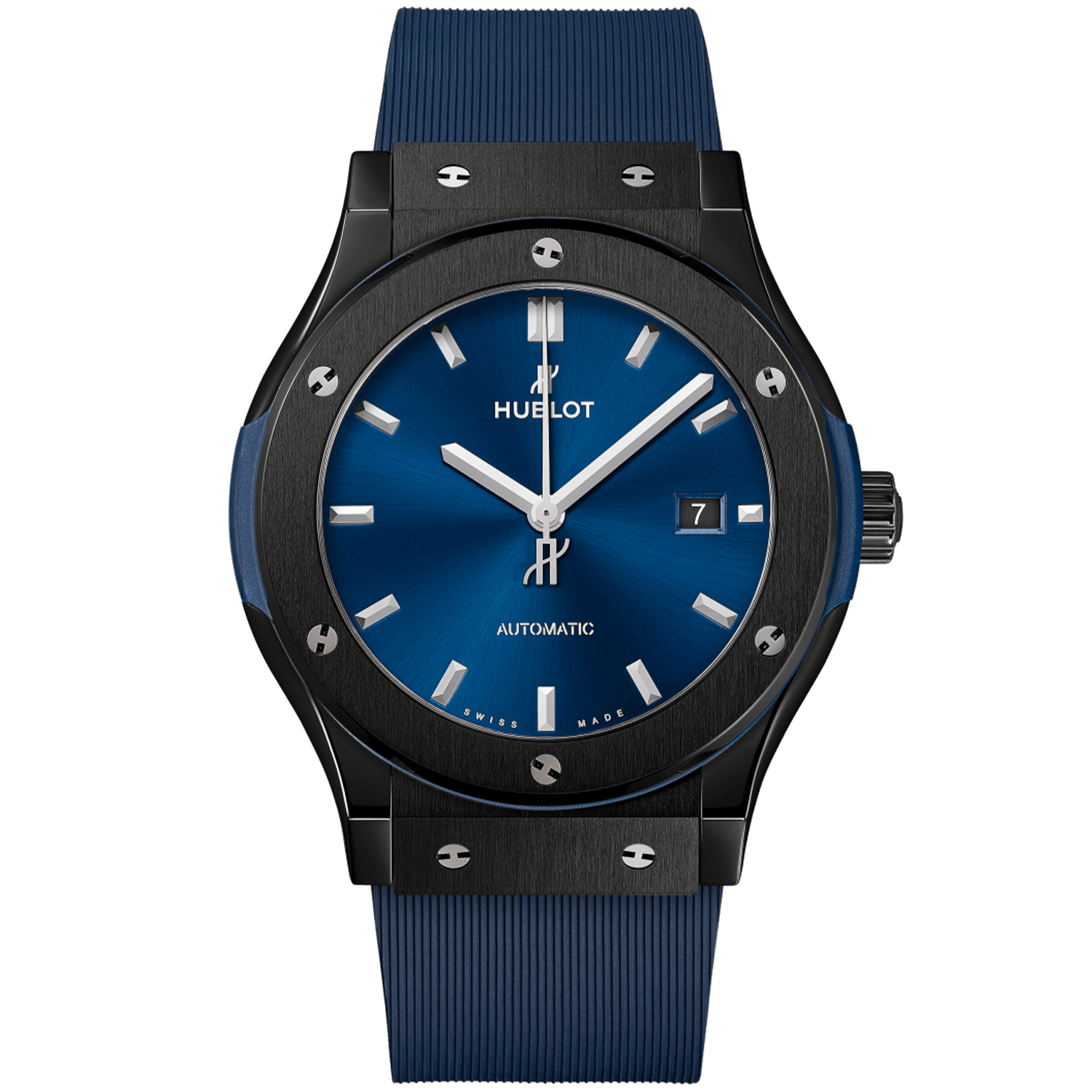 Hublot Classic Fusion Ceramic Blue 42mm Dial Strap Watch - Berry's Jewellers