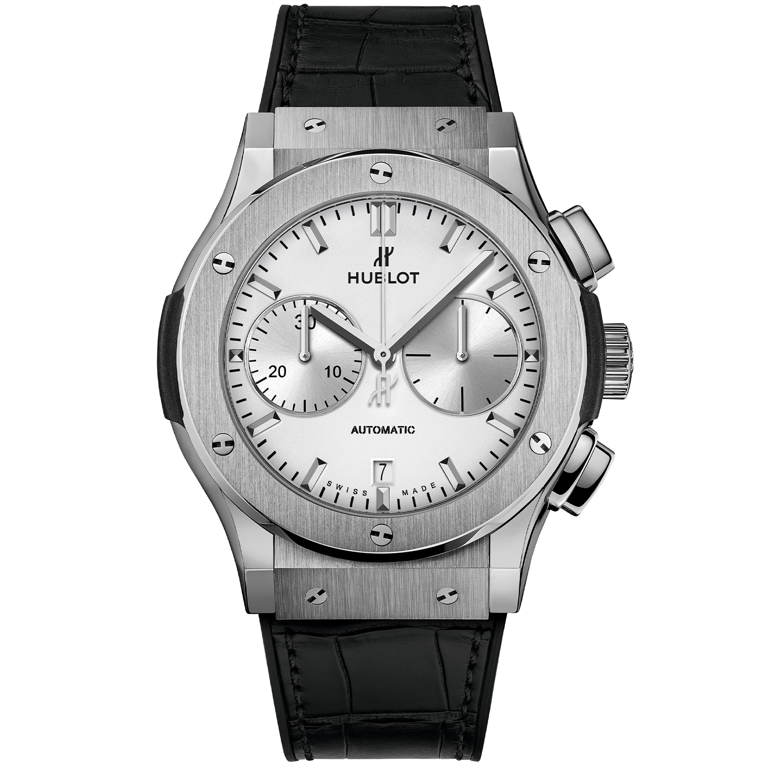 Classic Fusion Chronograph Opalin Titanium 45mm Strap Watch