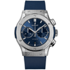 Hublot Classic Fusion Chronograph Titanium Blue 42mm Strap Watch - Berry's Jewellers