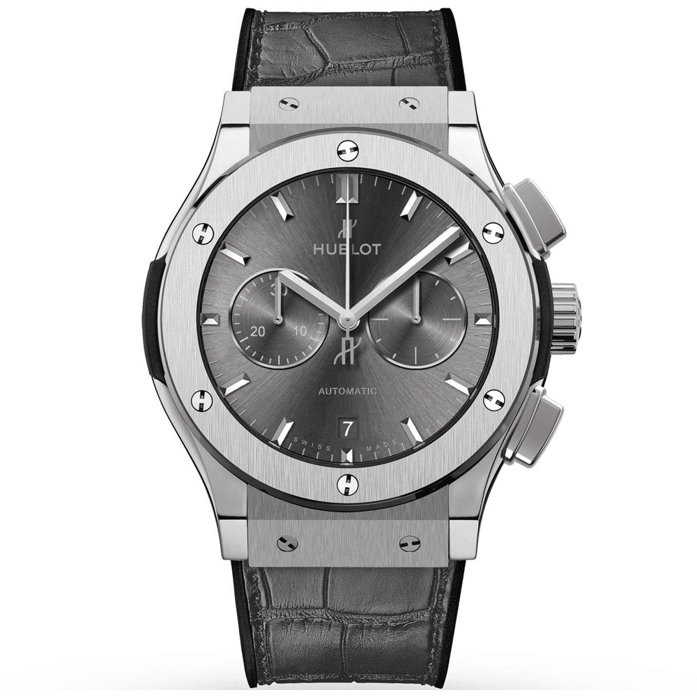 Classic Fusion Chronograph Titanium Racing Grey 42mm Strap Watch