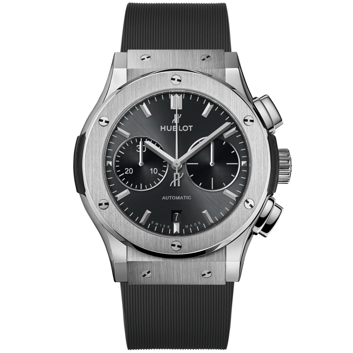 Classic Fusion Racing Grey Dial Chronograph Titanium 45mm Watch