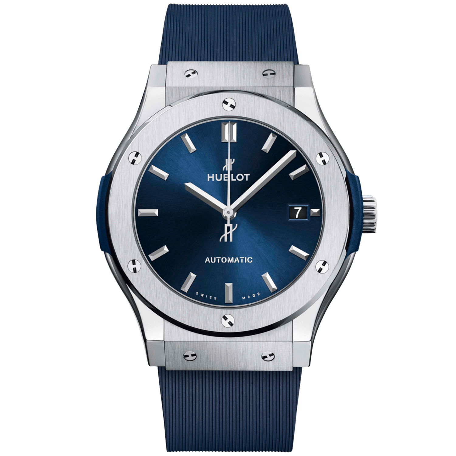 Classic Fusion Titanium 45mm Blue Dial Automatic Strap Watch