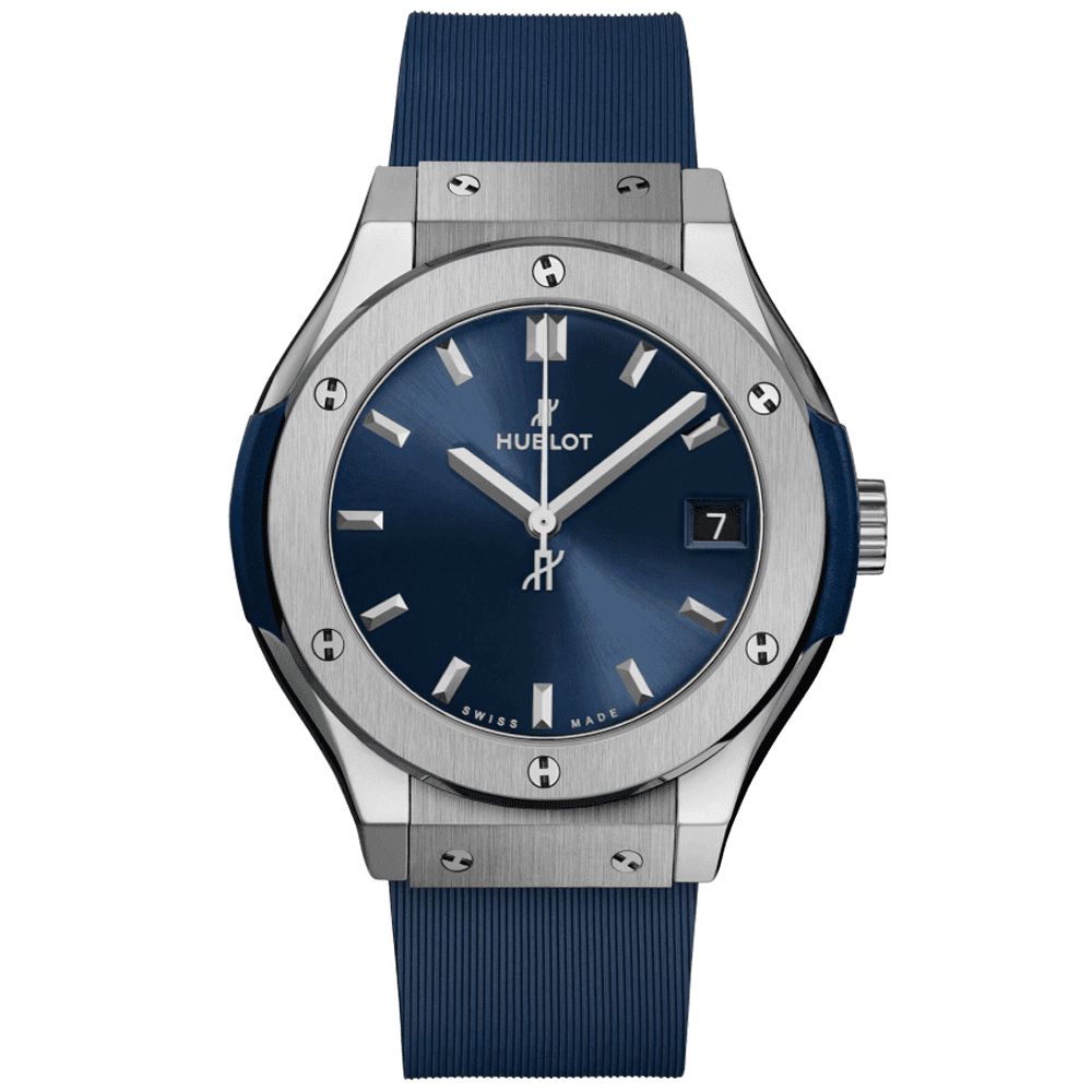 Classic Fusion Titanium Blue 33mm Strap Watch