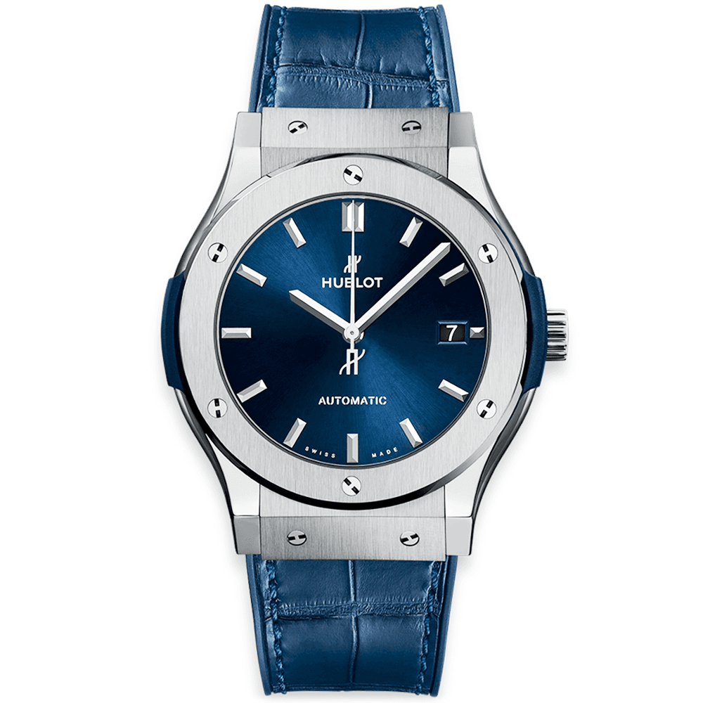 Classic Fusion Titanium Blue 42mm Watch