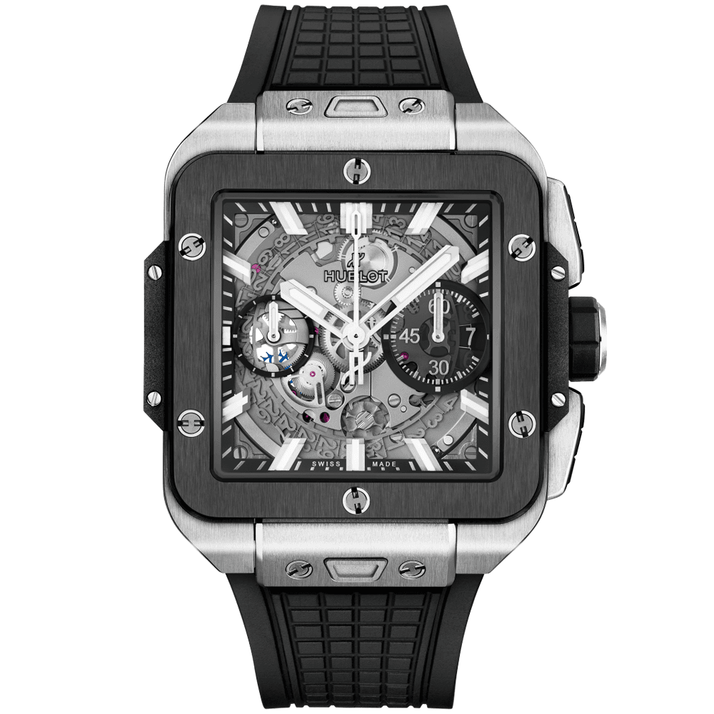 Hublot Square Bang Unico 42mm Titanium Ceramic Strap Watch - Berry's Jewellers