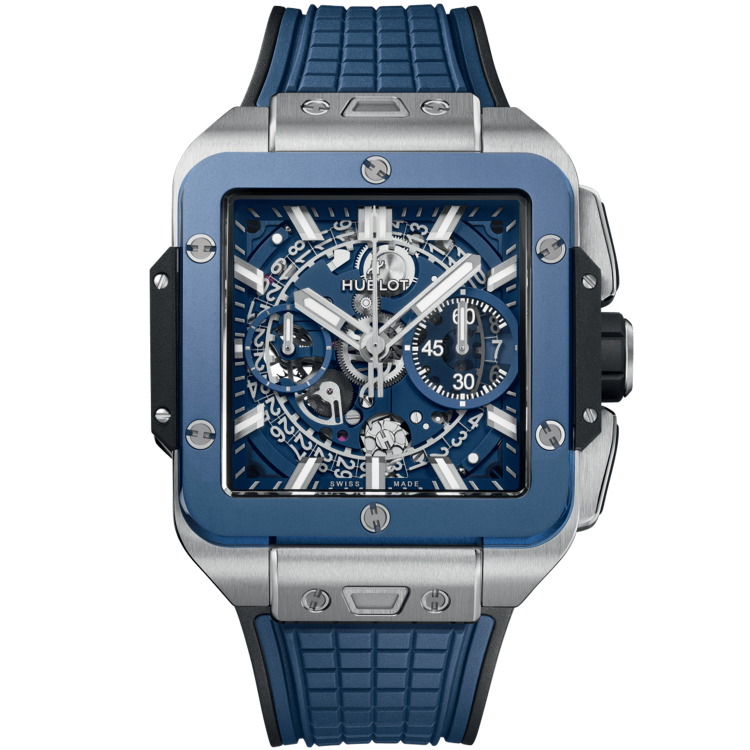 Square Bang Unico Titanium Blue Ceramic Watch