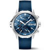 IWC Schaffhausen Aquatimer 42mm Blue Dial Men's Rubber Strap Chronograph Watch - Berry's Jewellers