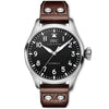 IWC Schaffhausen Big Pilot's 43mm Black Dial Men's Automatic Leather Strap Watch - Berry's Jewellers