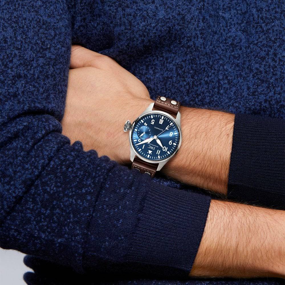 IWC Schaffhausen Big Pilot's Le Petit Prince Edition 46mm Blue Dial Men's Watch - Berry's Jewellers