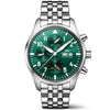 IWC Schaffhausen Pilot's 43mm Green Dial Chronograph Bracelet Watch - Berry's Jewellers