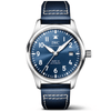 IWC Schaffhausen Pilot's Mark XX 40mm Blue Dial Men's Leather Strap Watch - Berry's Jewellers