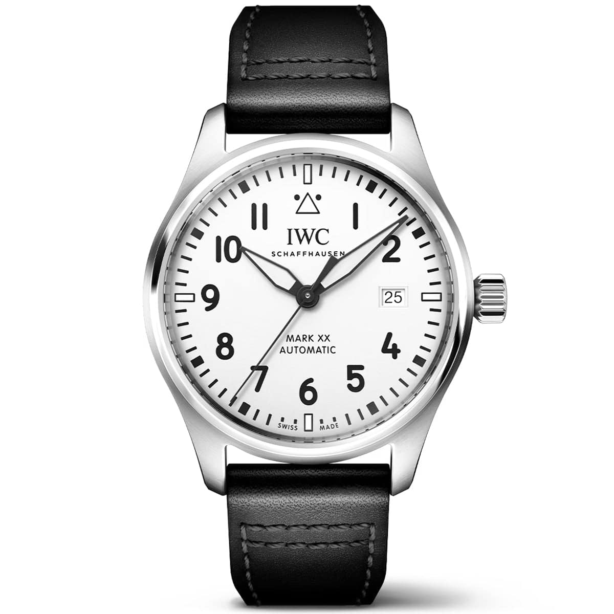 IWC Schaffhausen Pilot's Mark XX 40mm White Dial Men's Automatic Strap Watch - Berry's Jewellers