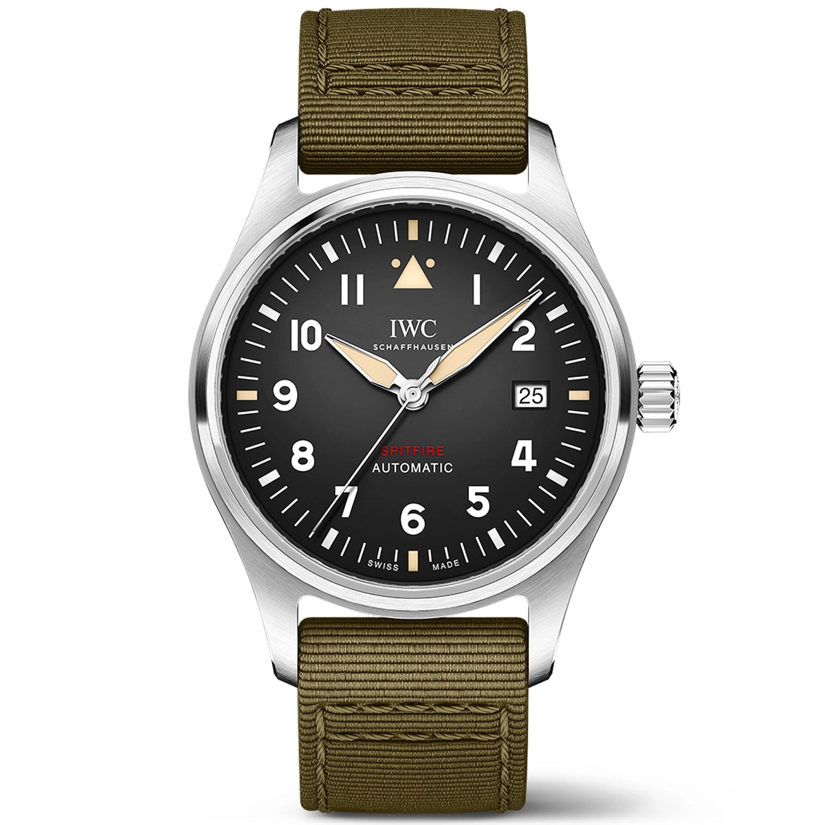 IWC Schaffhausen Pilot's Spitfire 39mm Black Dial Men's Automatic Watch - Berry's Jewellers