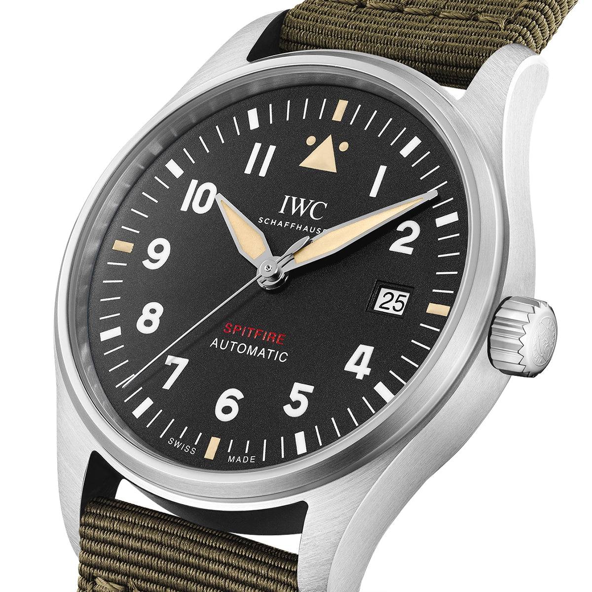 IWC Schaffhausen Pilot's Spitfire 39mm Black Dial Men's Automatic Watch - Berry's Jewellers