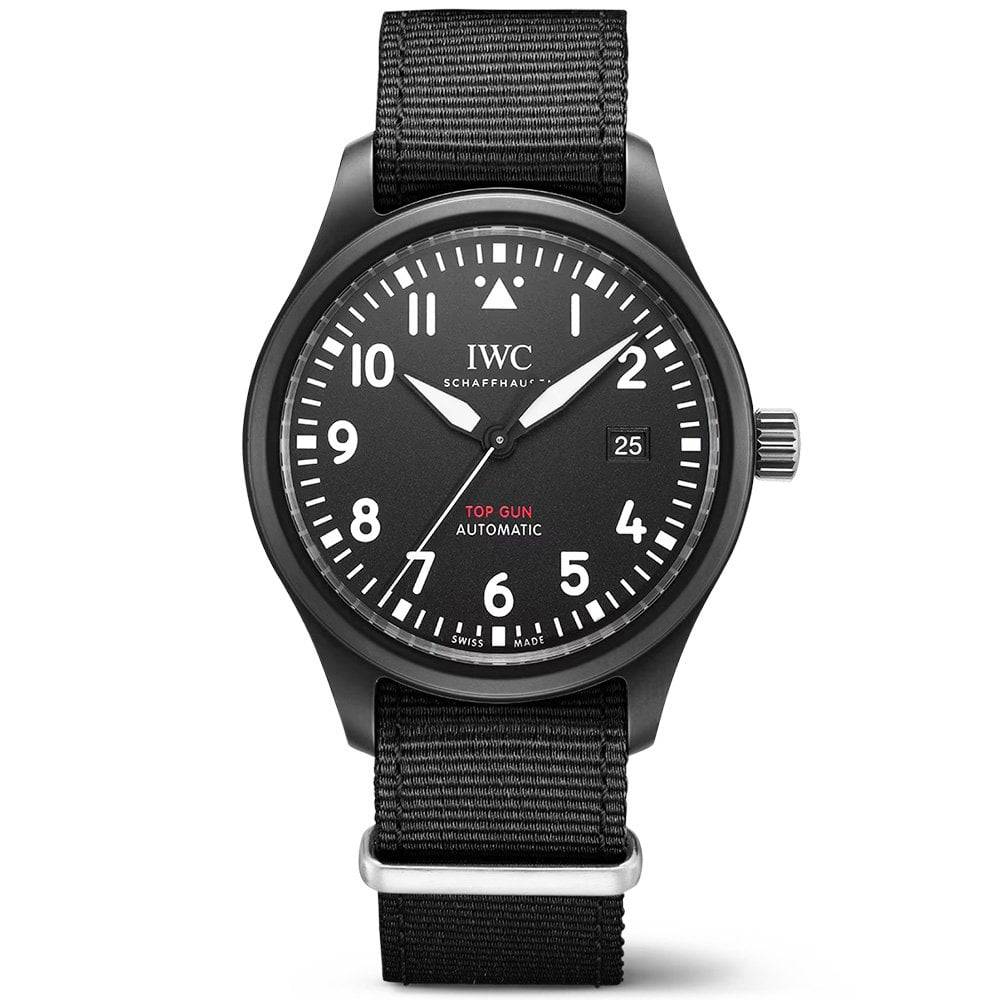 IWC Schaffhausen Pilot's Top Gun 41mm Black Ceramic Men's Automatic Watch - Berry's Jewellers