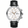 IWC Schaffhausen Portofino 42mm Silver/Rose Dial Men's Chronograph Watch - Berry's Jewellers